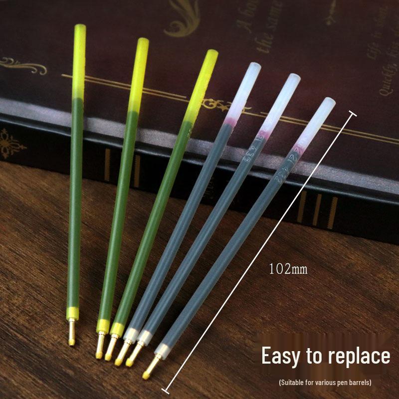 Vintage Shanghai Red Ballpoint Pen Refill with Copper Tip, Blue Ink 0.7 - Ideal for Teacher's Corrections.