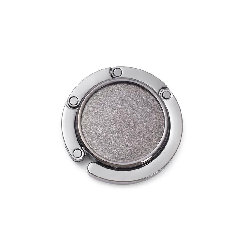 Colorful Round Metal Handbag Hook - Portable, Creative Folding Bag Hanger Souvenir