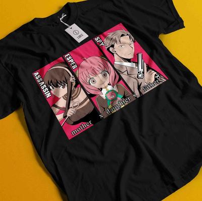 Spy X Family T-Shirt Anya Tshirt Loid Yor Forger Shirt Bond Sylvia Tee Damian