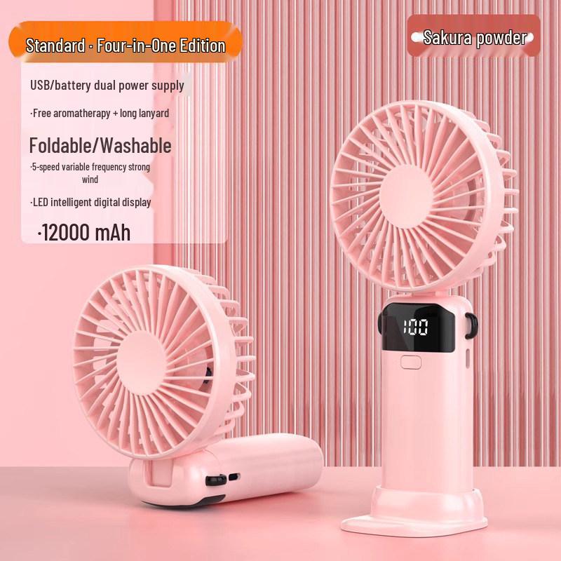 2026 Model Handheld Mini Fan: Rechargeable, Ultra-Quiet, Portable Desk Accessory