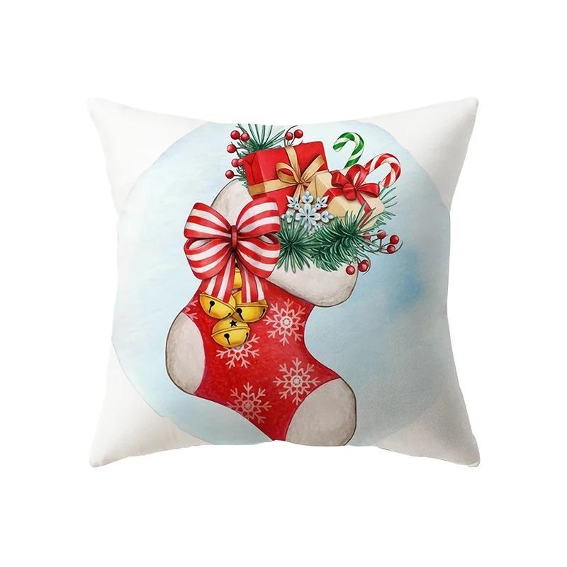 Christmas Themed Pillowcases Car Accessories Office Santa Claus Living Room Sofa Home Pillowcases
