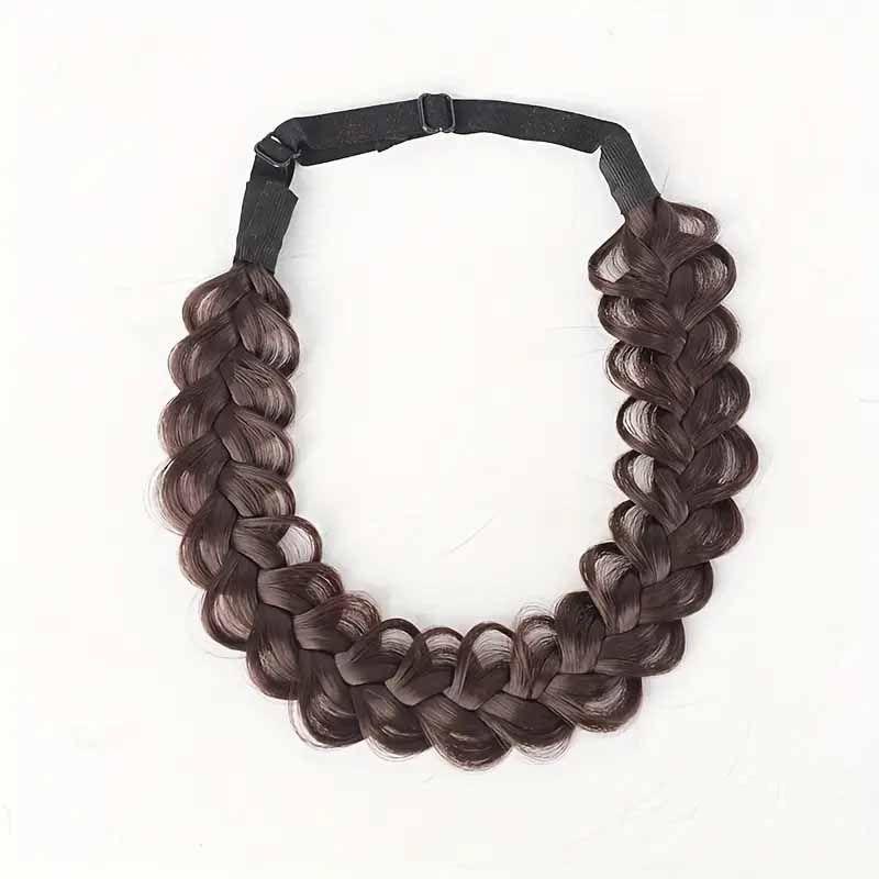 1PC Braid Wig Hair Band Soft Headband Soft Handmade Hair Band Wig Accessories Braid Internet celebrity Hand Tear Braid Hair Band