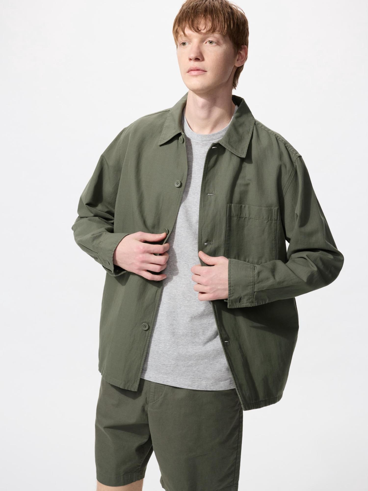 

Uniqlo Japan Cotton Linen Shirt Jacket