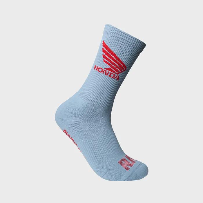 Seoul Motorcycle Running Socks Blue Gray