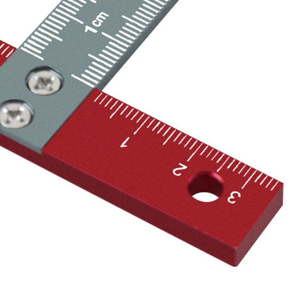 6 Inch Size Woodworking Scribing Ruler Aluminum Alloy Metal T Square Art Framing and DIY