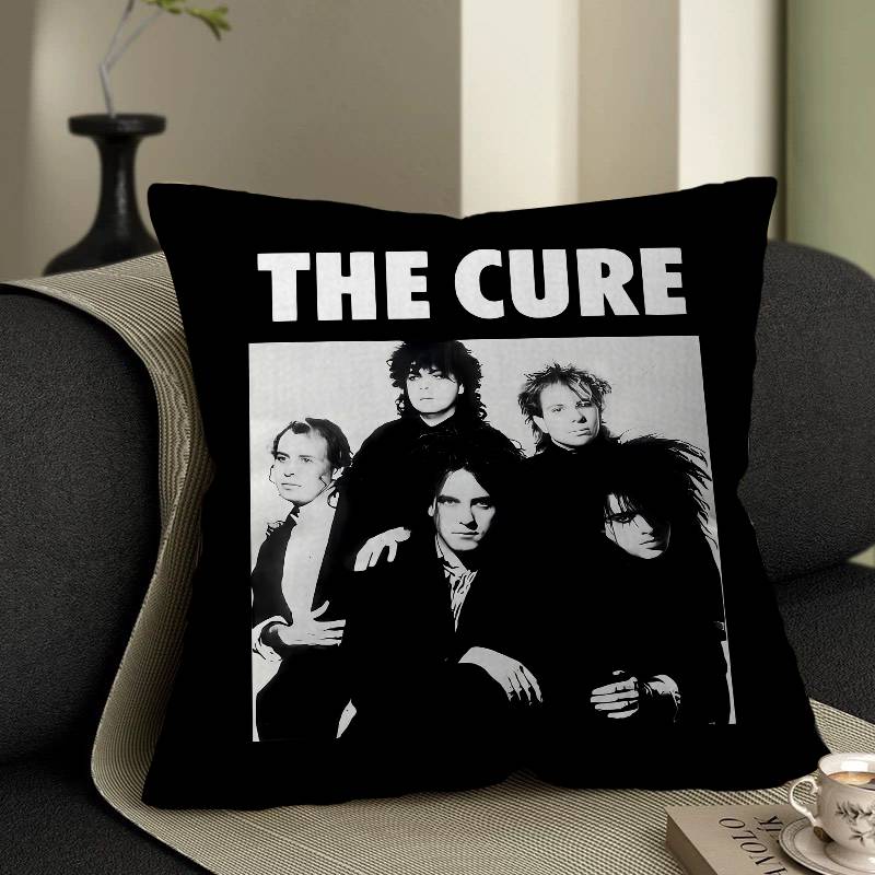 

Rock Band THE C-CURE Maple Design Cushion Cover Happy Autumn Harvest decor Holiday Decorati Pillow Cover 12x12Inch