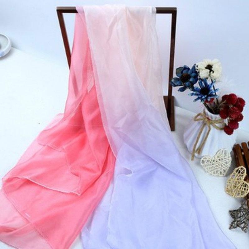 Tessuto chiffon sfumato ombre 1M, tessuto in organza tulle sottile 30D per costume cosplay fai da te, abito Hanfu in stile antico