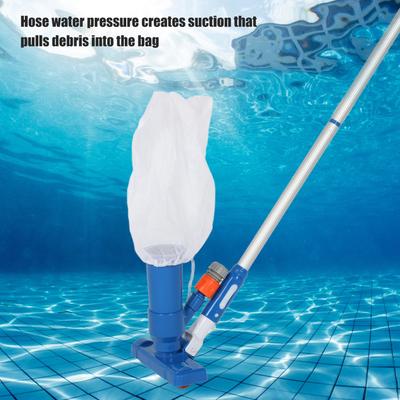 Mini Vacuum Pool Cleaner Portable Pool Vacuum  with 4 Section Poles Underwater Cleaner Set for Hot Tub Pond Fountain