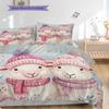 Sheep Pattern Bedding Quilt Set Quilt Cover Pillowcase Home Decoration Birthday Gift (1 * duvet cover + 2 * pillowcase, without core)