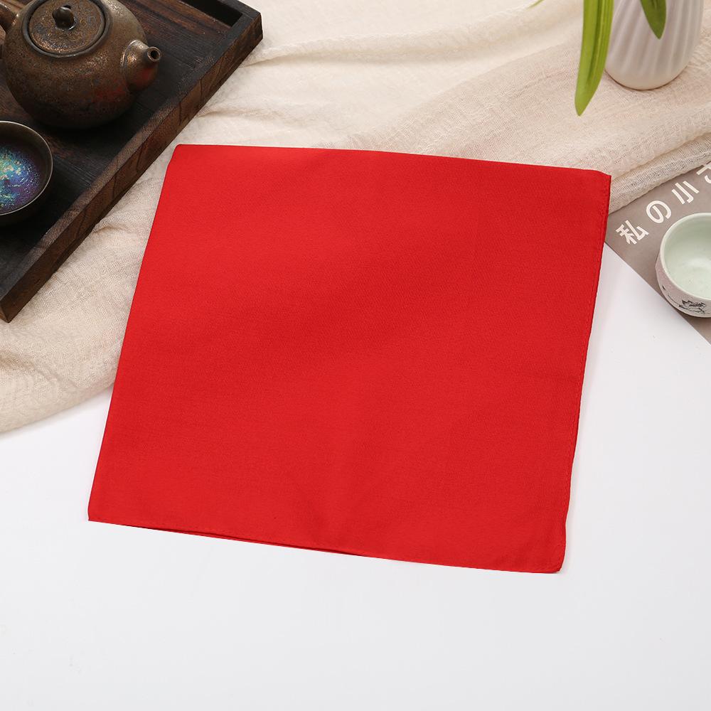 Unisex Color Polyester Square Scarf – Versatile Headwrap, Neck Scarf and Decorative Accessory for Men and Women
