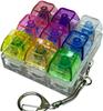 Test Shaft Nine-Key Button Decompression Toy Keychain Pendant Fingertip Press And Light Toy Fingertip Button