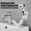 1 Set of Premium Adjustable Sink Hose Sprayer Attachment, Multifunctional Faucet Extender with Portable Pet Bathing Feature, Ideal for Shampooing,