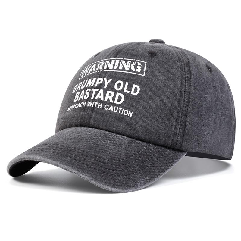 

Letter printed baseball cap, daily leisure travel, sun protection, hiking, duckbill cap, camping, party Adjustable
