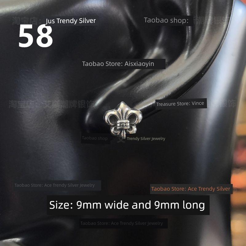 

Fashion Brand G-Dragon Punk Earrings Godfrey Gao Men Thai Silver White