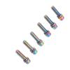 Steel Water Bottle Cage Bolts M5x23mm Colorful Water Bottle Cage Bolts for Fixing Handlebar Ends