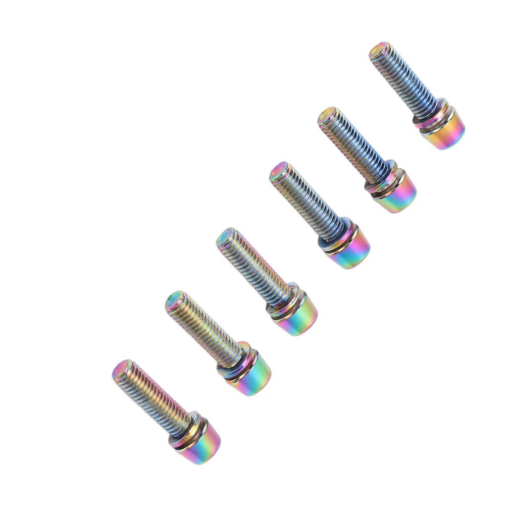 Steel Water Bottle Cage Bolts M5x23mm Colorful Water Bottle Cage Bolts for Fixing Handlebar Ends