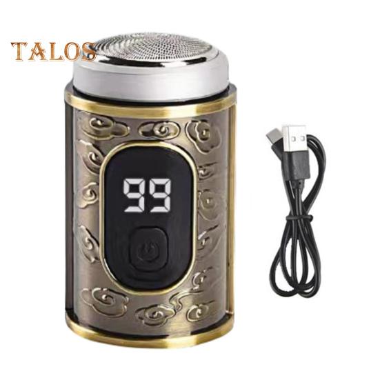 

Мини-металлическая электробритва с цифровым дисплеем, USB-перезаряжаемая, водонепроницаемая, для влажного и сухого бритья, портативная, для путешествий, бритва для мужчин, триммер для бороды, инструмент для удаления волос B