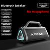 Shocking Bass Colorful Light Effect Bluetooth 5.0 Speaker With 2 Mics Portable Subwoofer Wireless Subwoofer Boombox Home Karaoke