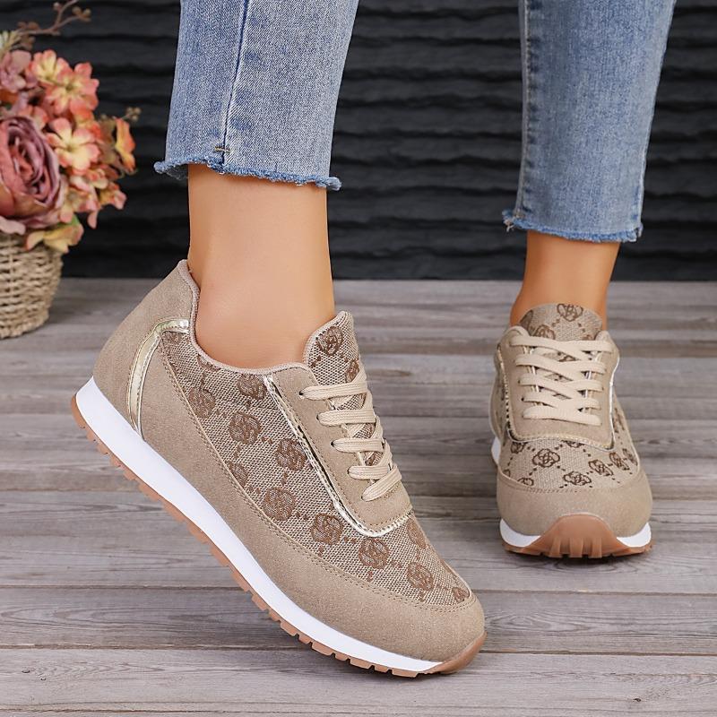 Spring New Sports Shoes Women's Khaki Vulcanized Shoes Plus Size 42 Comfortable Basketball Shoes  Designer Shoes