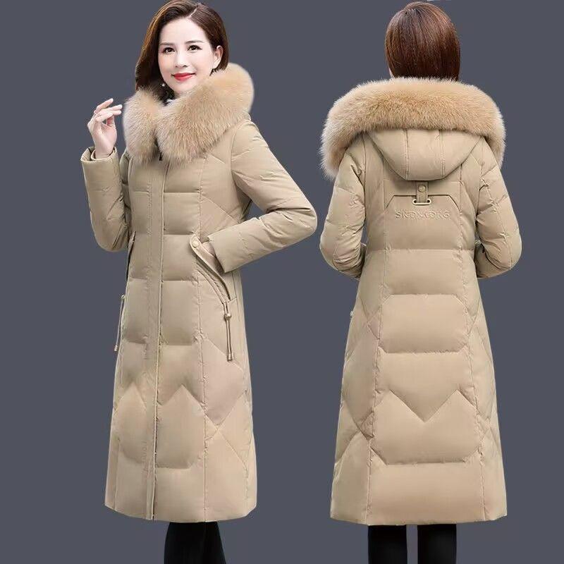 Fashionable Long Down Cotton-padded Jacket, Slimming and Form-fitting Cotton-padded Jacket for Women Winter