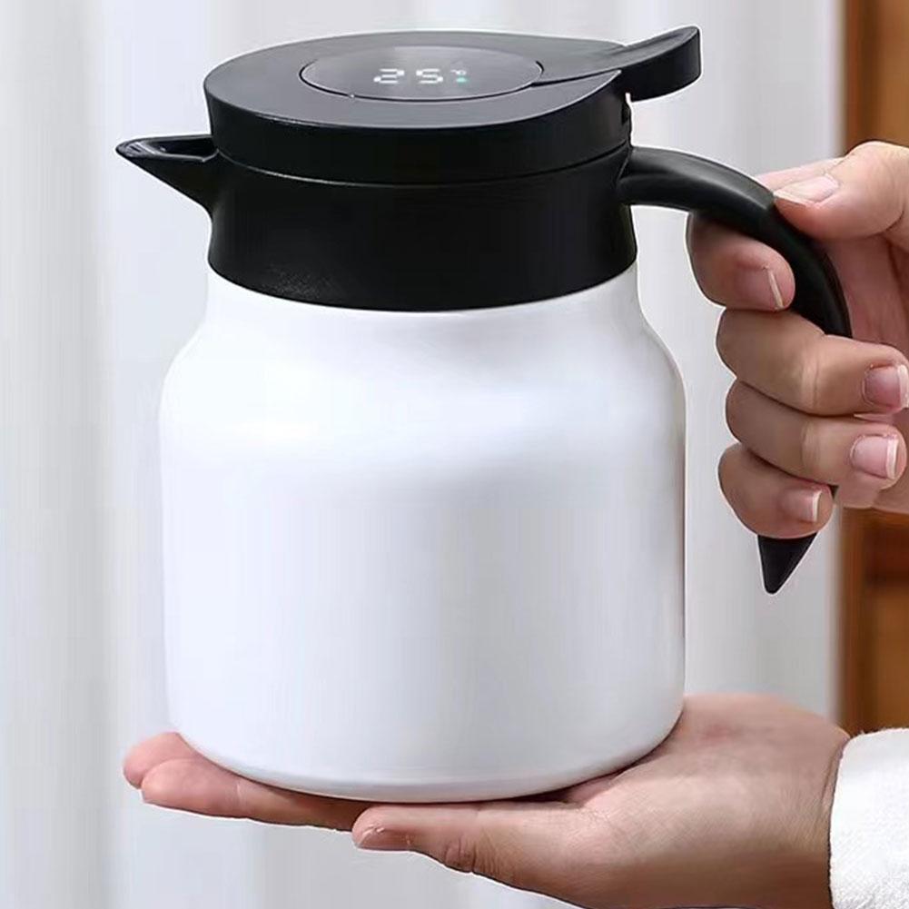 800/1000ml Thermal Insulation Teapot with Tea Filter Water Insulation Jug Portable Thermal Teapot for Coffee Tea Milk Beverage