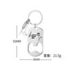 Exquisite Stainless Steel Lettering Keychains Creative Beer Bottle Opener Keyring Men Car Trinket Accessories Father's Day Gifts