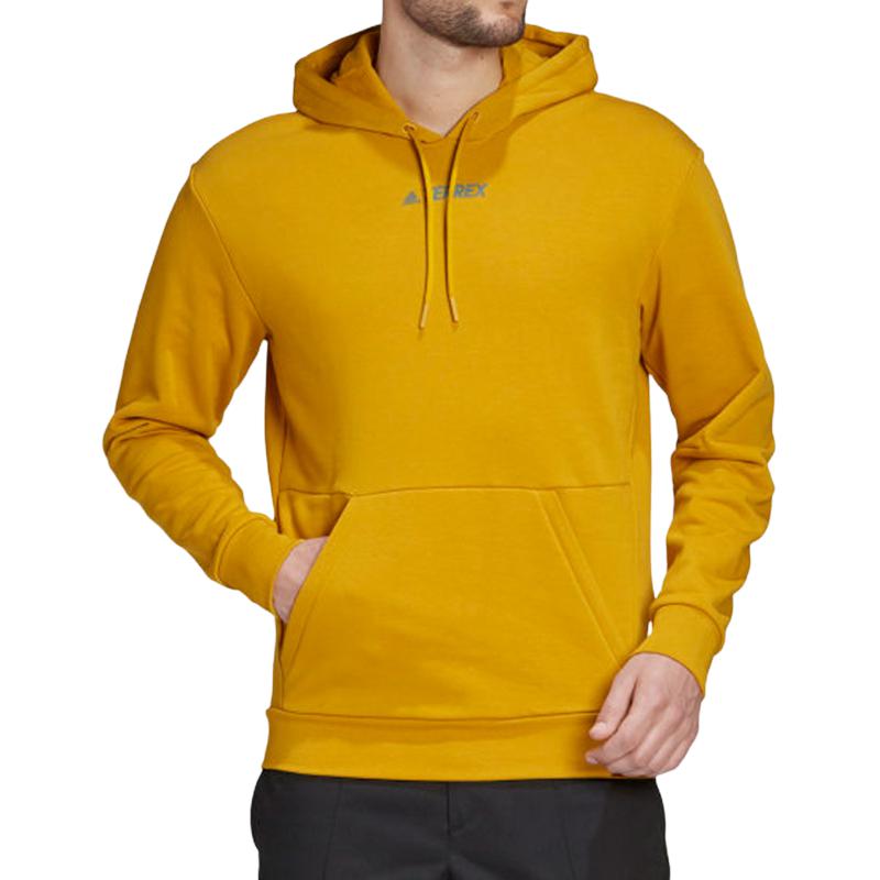 Adidas Terrex Pullover Hooded Comfortable Sweatshirt Men Sweatshirt Ginger-Yellow FT9915