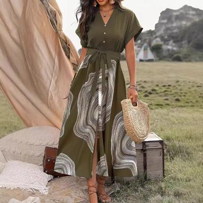 Women's Summer Elegance Printed Dress