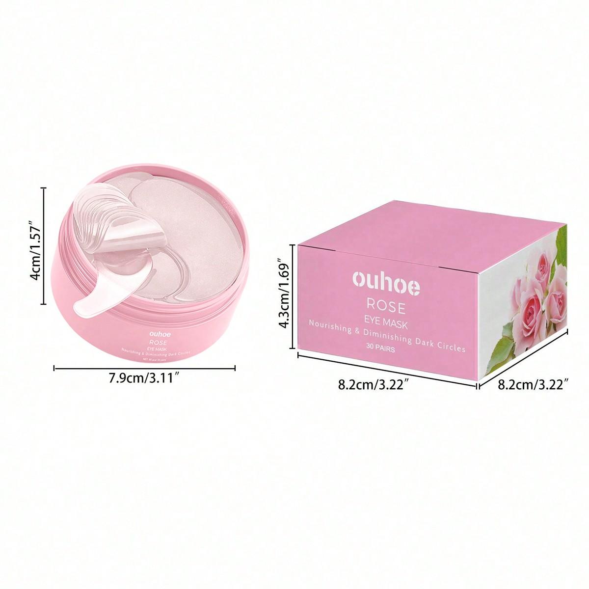 

Rose Eye Mask 60pcs, Moisturizes and Tightens the Skin, Reduces Fine Lines At the Corners of the Eyes 1pc