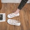 Fashion Women's Single Shoes Summer 2025 New Thick Sole Mesh Embroidered Lace Cloth Shoes Casual Comfortable Breathable Sports Shoes