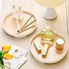 Desktop Storage Tray 23x4.5cm - ABS Round Design Cosmetic Organizer Nordic Style