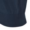 MALBON GOLF Curly Knit Short Sleeve Polo Sweater Navy (Woman)