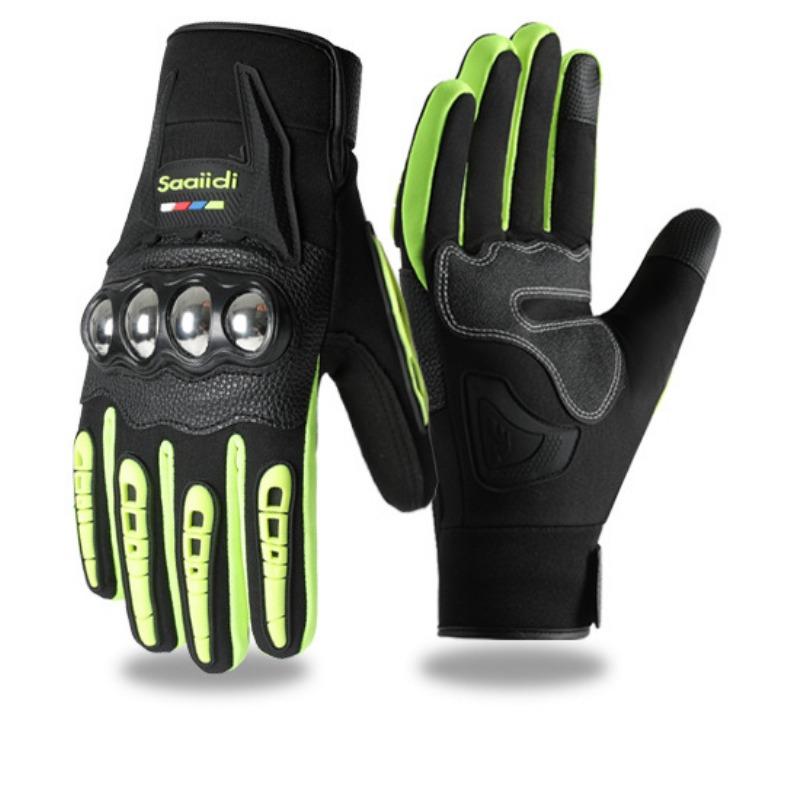 Зимние мотоперчатки для мужчин и женщин, с сенсорным экраном, противоскользящие, противоударные, влагозащитные, ветрозащитные, теплые мотоперчатки L