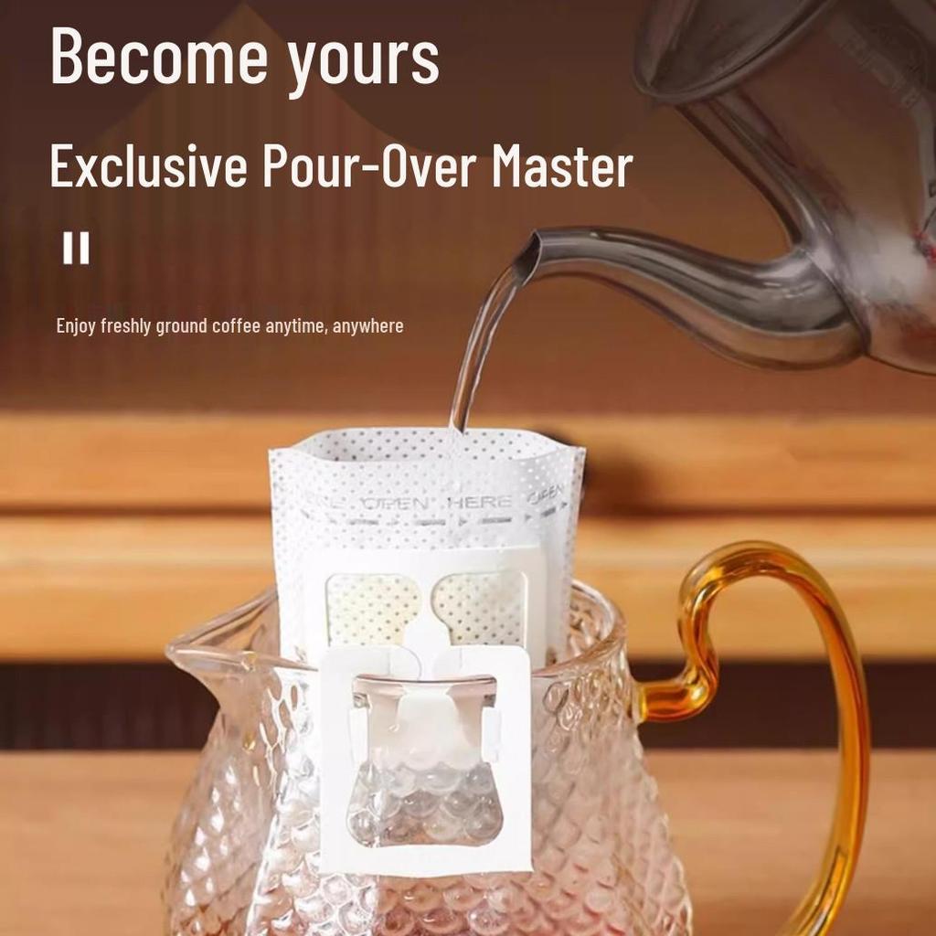 Portable Disposable Drip Coffee Filters - Hand Pour Drip-Style Filter Bags
