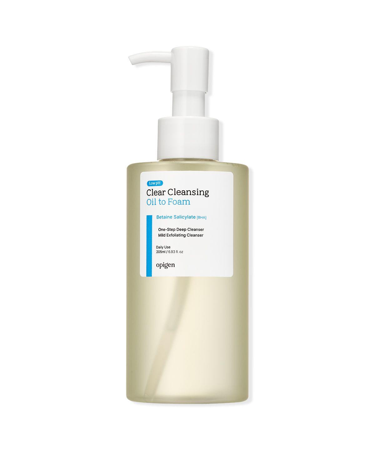 Mildly Acidic Clear Cleansing Oil to Foam