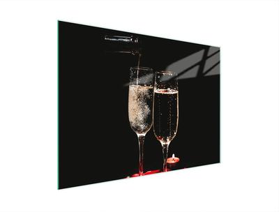 TAGLIERE IN VETRO 30x22 VINO