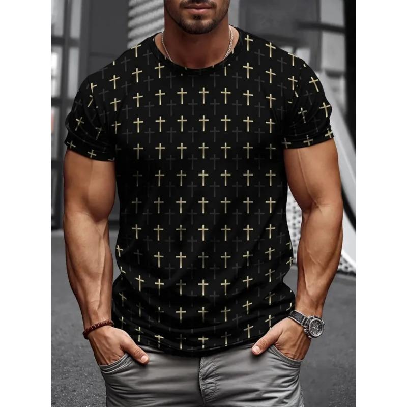 T-shirt Crâne de Noël T-shirt Crâne Amusant Haut à Manches Courtes Décontracté pour Homme X