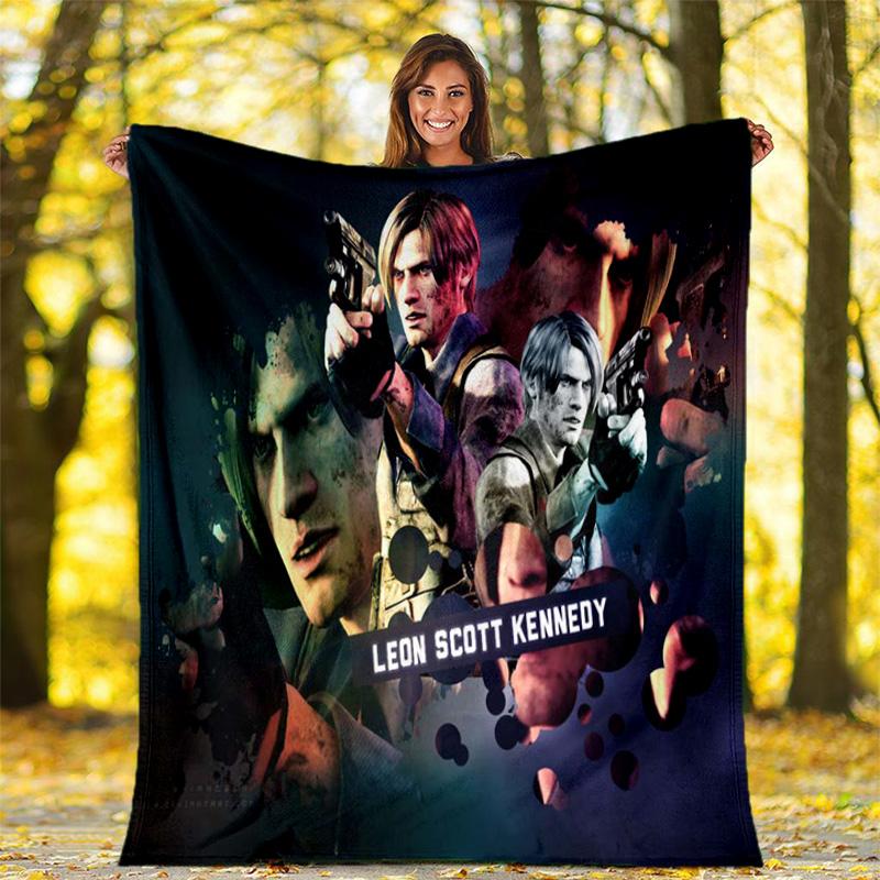 The sci-fi game Resident Evil features the Umbrella Corporation blanket a soft home furnishing nap decoration a warm Sherpa blanket for all seasons U6
