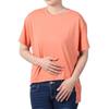 Danskin Asymmetric Big Tee In Orange Coral Women's T-Shirt