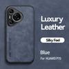 For Pura 90 Pro Max PU Leather Car Magnetic Holder Silicone Case For Huawei Pura 90 Pro Max Built-in Iron Protection Phone Cover