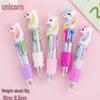 Cartoon Four-Color Ballpoint Pen - Cute Mini Oil Pen for Elementary Students, Learning Stationery, School Rewards, and Gifts