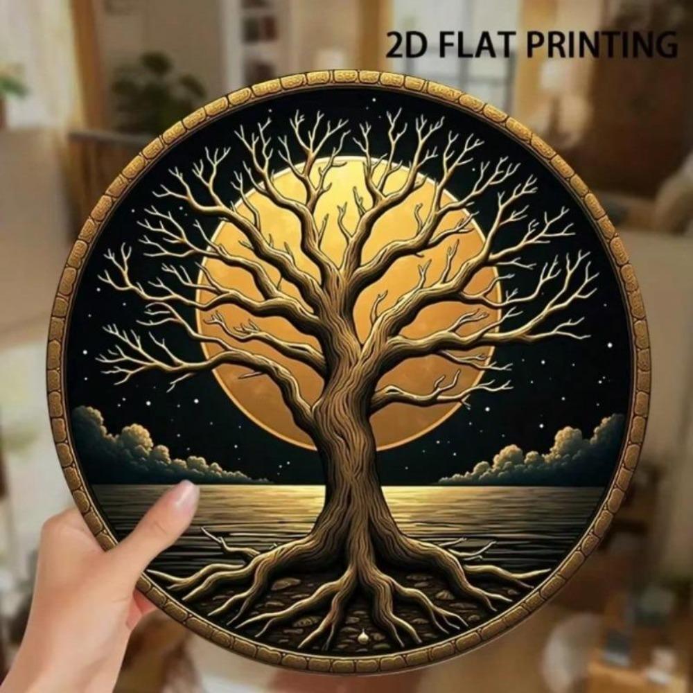 Bohemian Moon Wall Art Handcrafted Metal Sign Home Decor