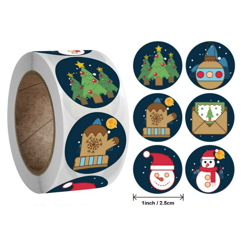 Children'S Christmas Gift Label Stickers School Teachers Commended Students Reward Self-Adhesive Decorative Gifts Series