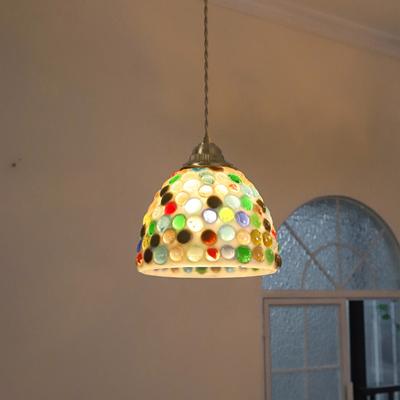 Mediterranean Sea Shell Hanging Light Ceiling Color Seashell Pendant Lamp Dining Room Bedroom LED Chandelier Lighting Restaurant