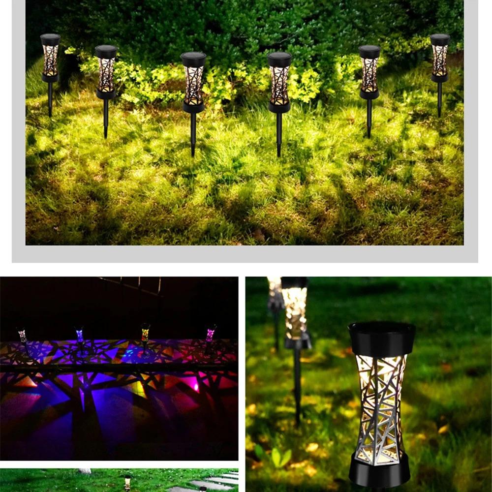 Solar Pathway Lights Outdoor Color Change Solar Lamp Waterproof Yard Patio Lawn Walkway Landscape Decor Solar Garden Lights