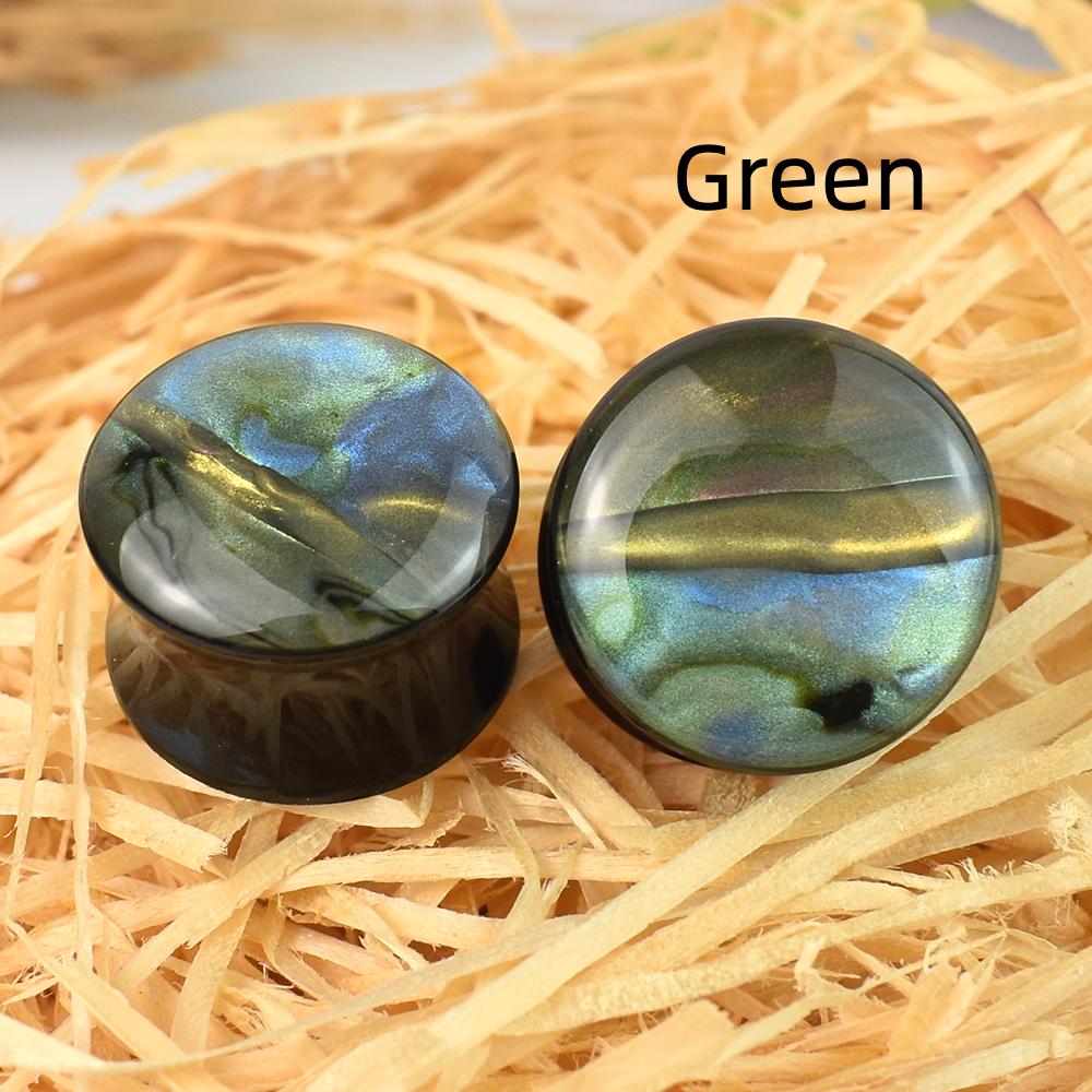 2 buc 6-50mm culoare gradient acrilic urechi calibre tuneluri dopuri urechi targa expander body piercing bijuterii pentru femei barbati