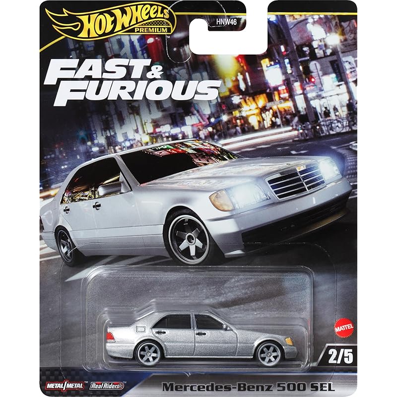 Hot Wheels Wheels) fast and furious - mercedes benz 500 SEL vehicle toys mini car From 3 years old silver HRT94
