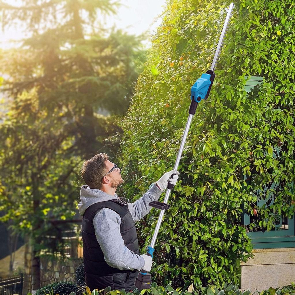 Introducing the 2026 High-Power Telescopic Electric Hedge Trimmer with Rechargeable Lithium Battery.