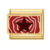 Romantic Red Strawberry Tai Chi Eyes Cat Star Golden Charm Links 9mm Bracelets Bangle Stainless Steel Girls' DIY Making Gifts