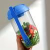 1LPortable Bottle Salad Cup Breakfast Oatmeal Cereal Nut Yogurt Bowl with Fork Sauce Cup Lid Bento Box Yogurt Storage Bowl Lunch